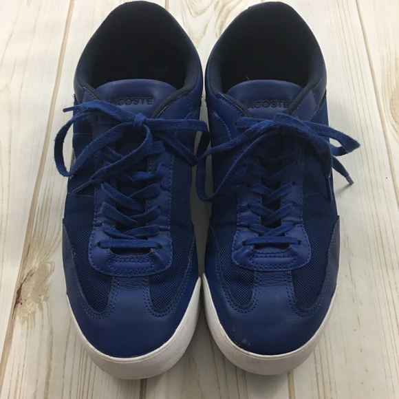 (Sold) LACOSTE Men’s Low Top Blue Shoes Men’s 9 - Picture 2 of 5